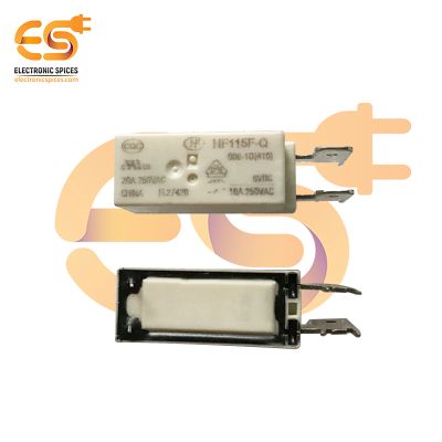 HF115F-Q/006-1D  Through Hole 6V 16A 6-Pin SPST Miniature Quick Connect Terminals Relay
